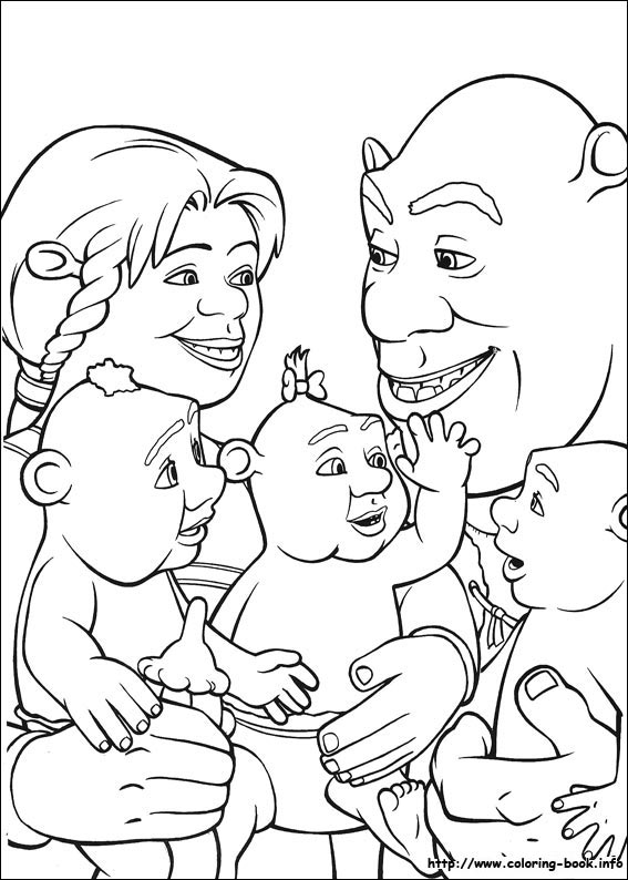 Shrek kolorowanki